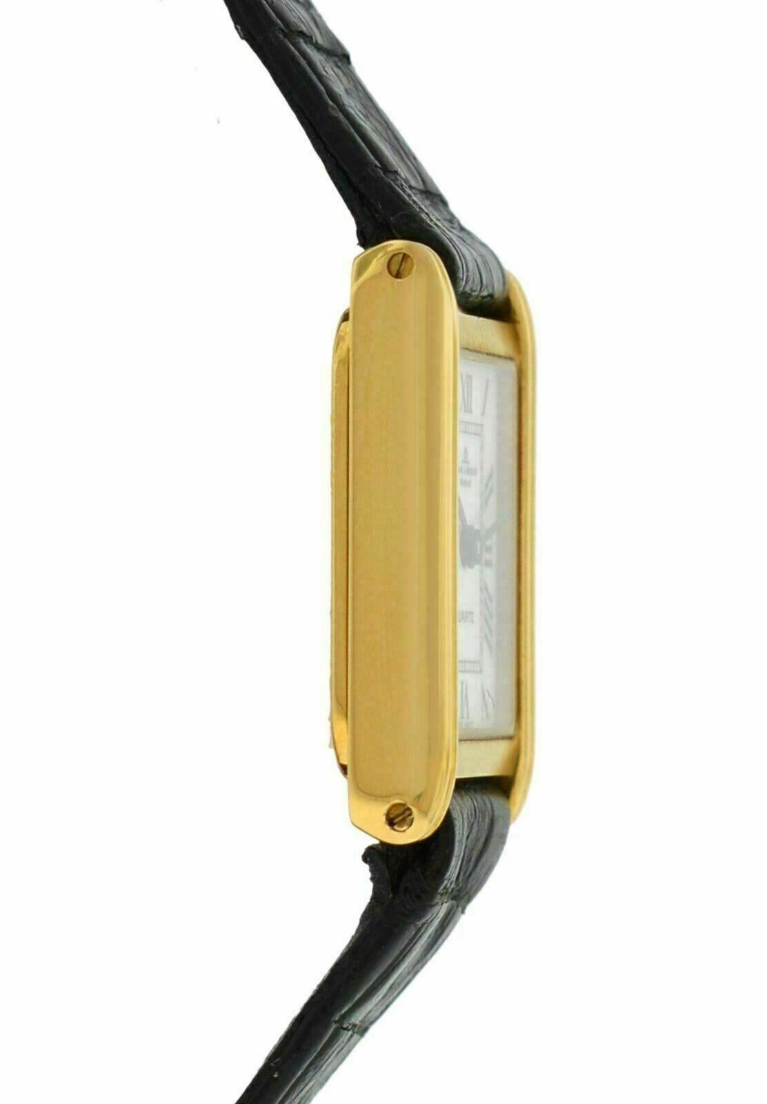 Ladies Baume & Mercier Lady 18505 18 Karat Solid Yellow Gold Quartz Watch For Sale 1