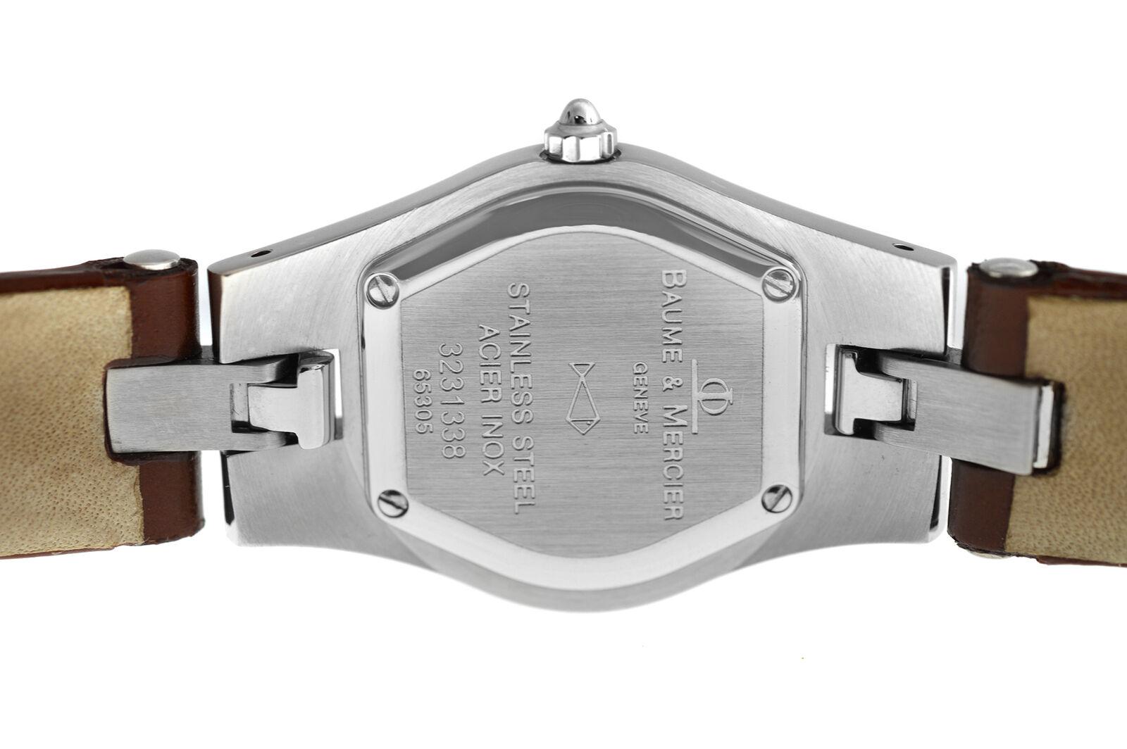 Ladies Baume & Mercier Linea 65305 Stainless Steel Quartz Watch For Sale 2