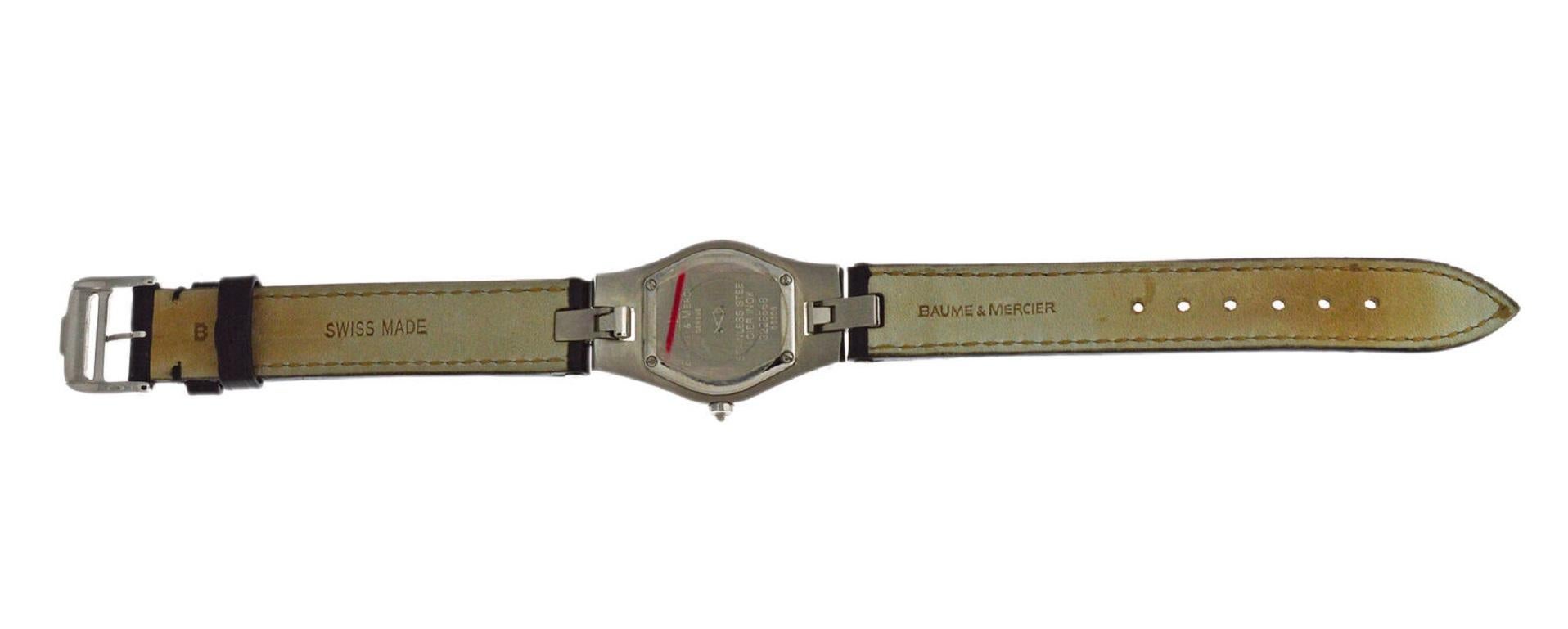 Ladies Baume & Mercier Linea 65305 Stainless Steel Quartz Watch 5