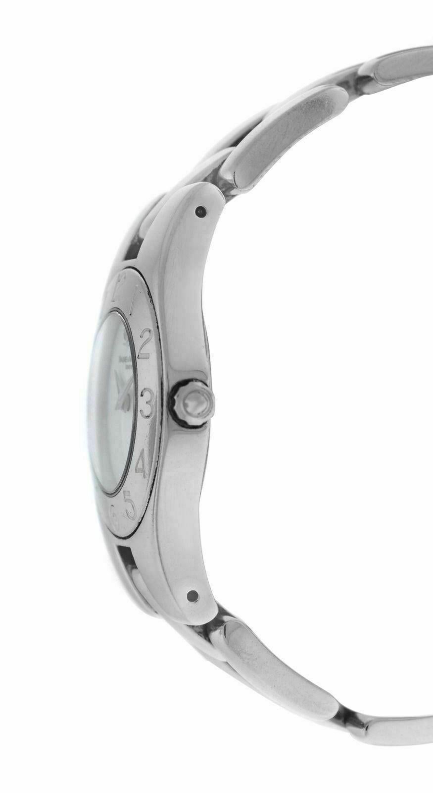 Brand	Baume & Mercier
Model	Linea 65305
Gender	Ladies
Condition	Pre-owned
Movement	Swiss Quartz
Case Material	Stainless Steel
Bracelet / Strap Material	
Stainless Steel

Clasp / Buckle Material	
Stainless Steel

Clasp Type	Butterfly