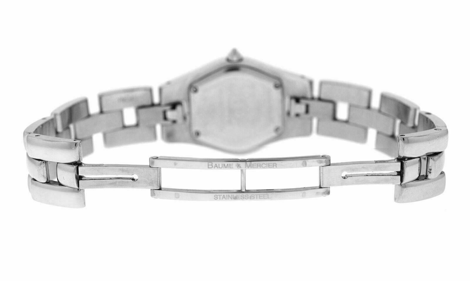 Ladies Baume & Mercier Linea 65305 Steel Quartz Watch For Sale 3