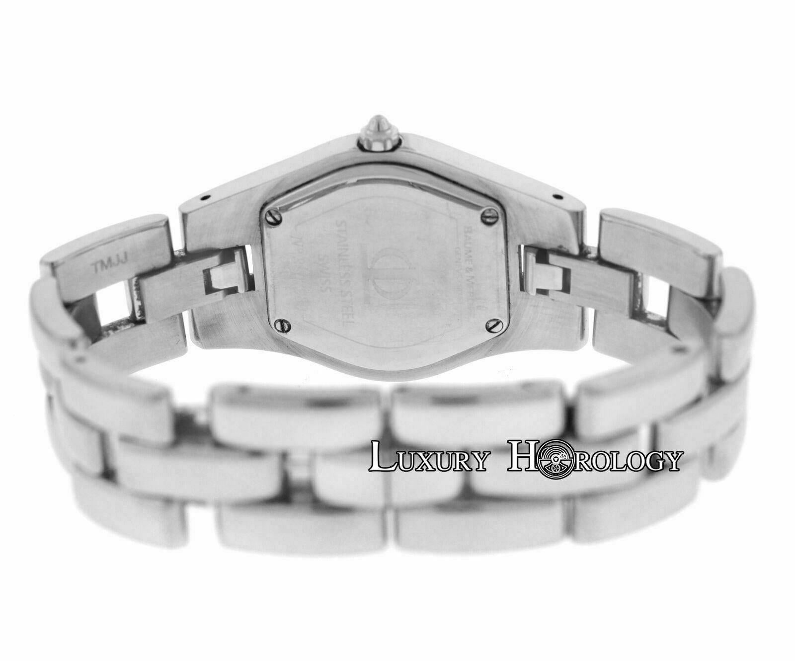 Ladies Baume & Mercier Linea 65305 Steel Quartz Watch For Sale 4