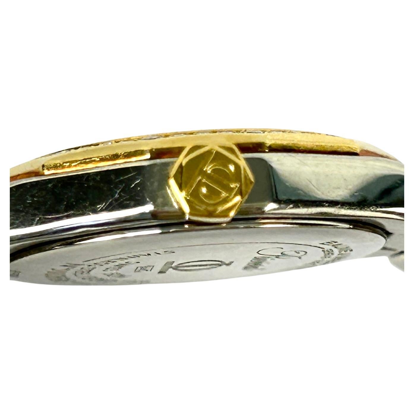 Damenuhr Baume & Mercier Riviera 18K Gelbgold & SS Diamant-Lünette Uhr für Damen oder Herren