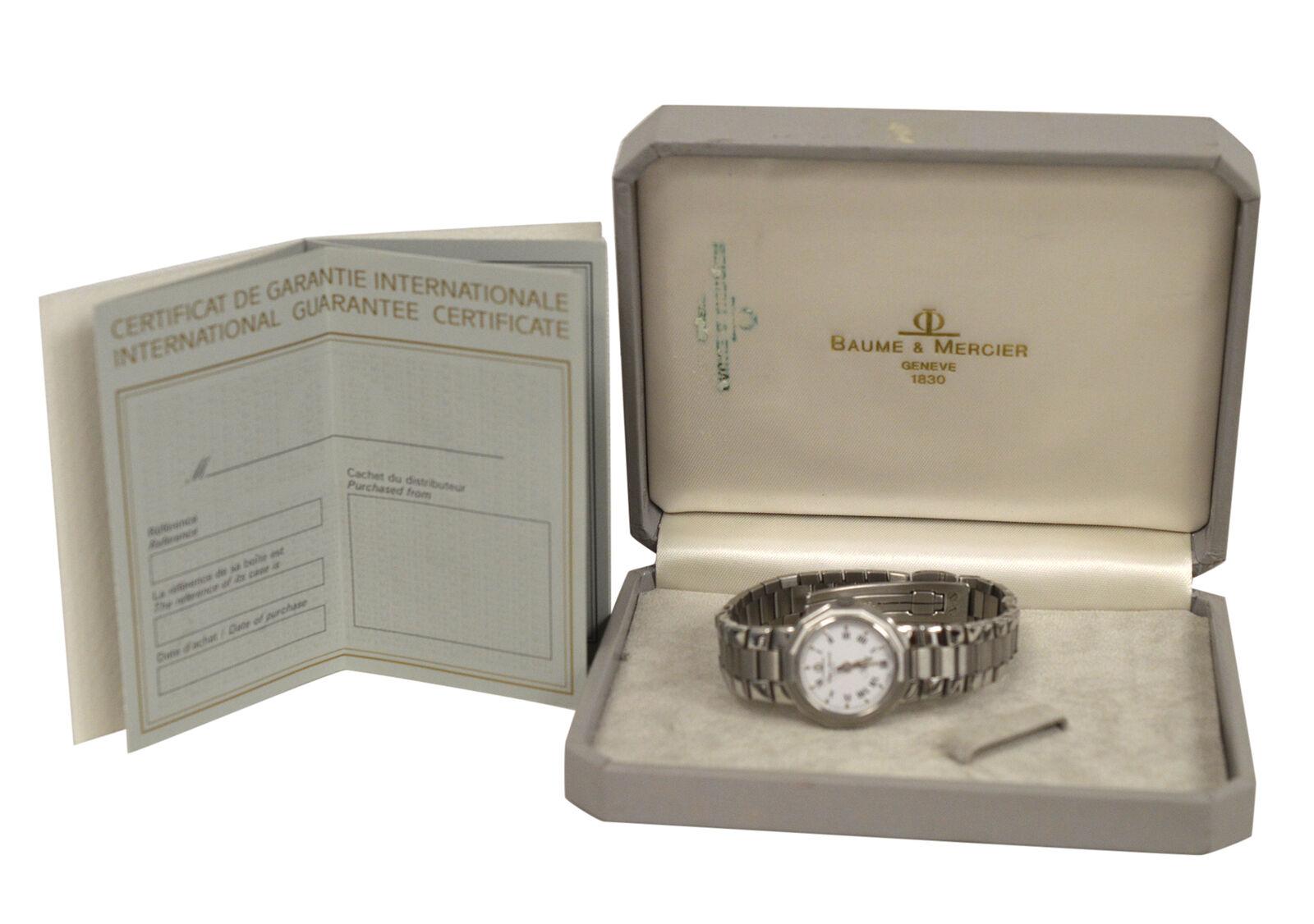 Women's Ladies Baume & Mercier Riviera 5231.2 Stainless Steel Quartz Watch For Sale