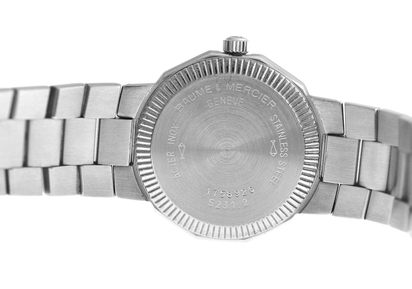 Ladies Baume & Mercier Riviera 5231.2 Stainless Steel Quartz Watch For Sale 1