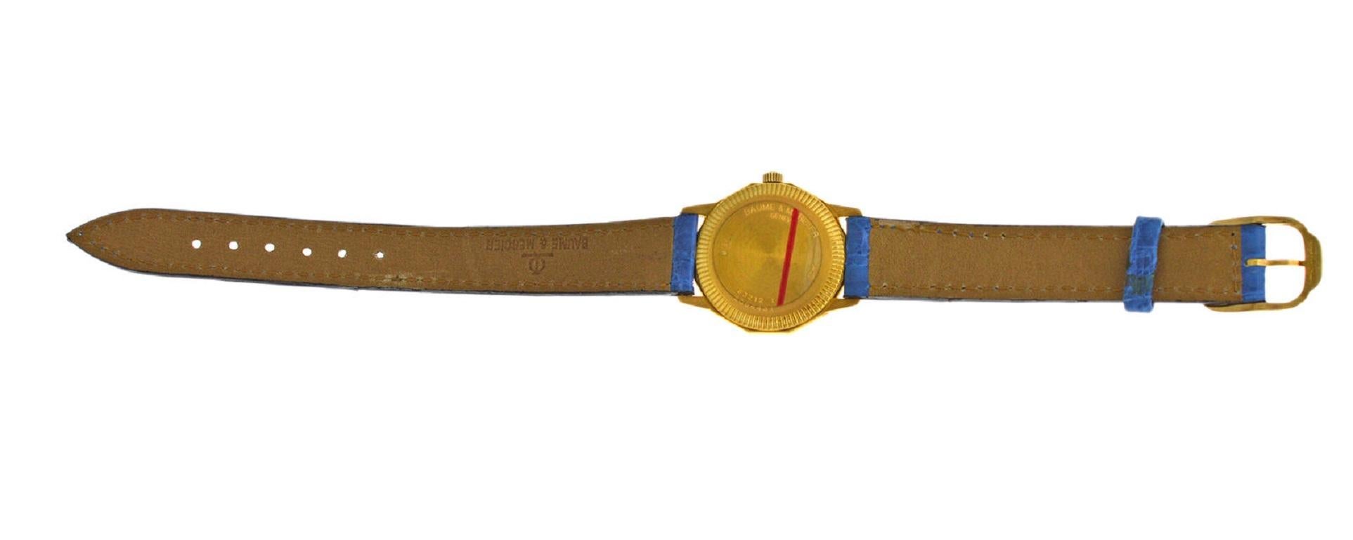 Ladies Baume & Mercier Riviera 83212.1 18 Karat Yellow Gold Quartz Watch 5