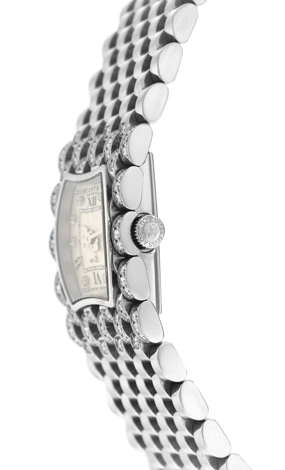 Brand	Bedat & Co.
Model	No 3 Ref. 308
Gender	Ladies
Condition	Pre-owned
Movement	Quartz
Case Material	Stainless Steel
Bracelet / Strap Material	Stainless Steel
Clasp / Buckle Material	Stainless Steel
Clasp Type	Deployment
Bracelet / Strap width	18