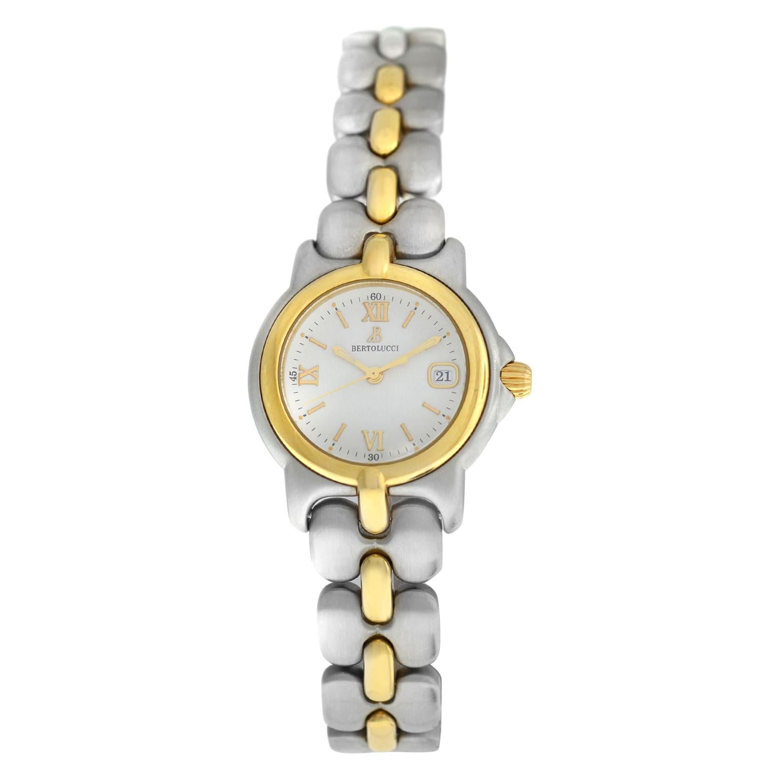 Ladies
 Bertolucci Pulchra 093 49 Stainless Steel Gold Quartz Watch
