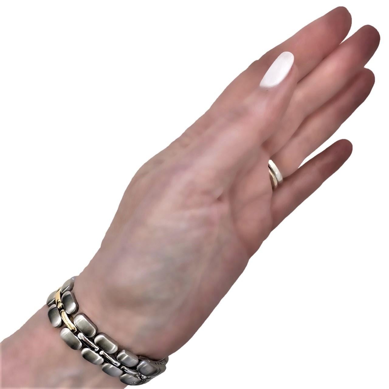 Damen-Armbanduhr Bertolucci Pulchra aus Stahl, Gold, Diamanten und Perlmutt 6