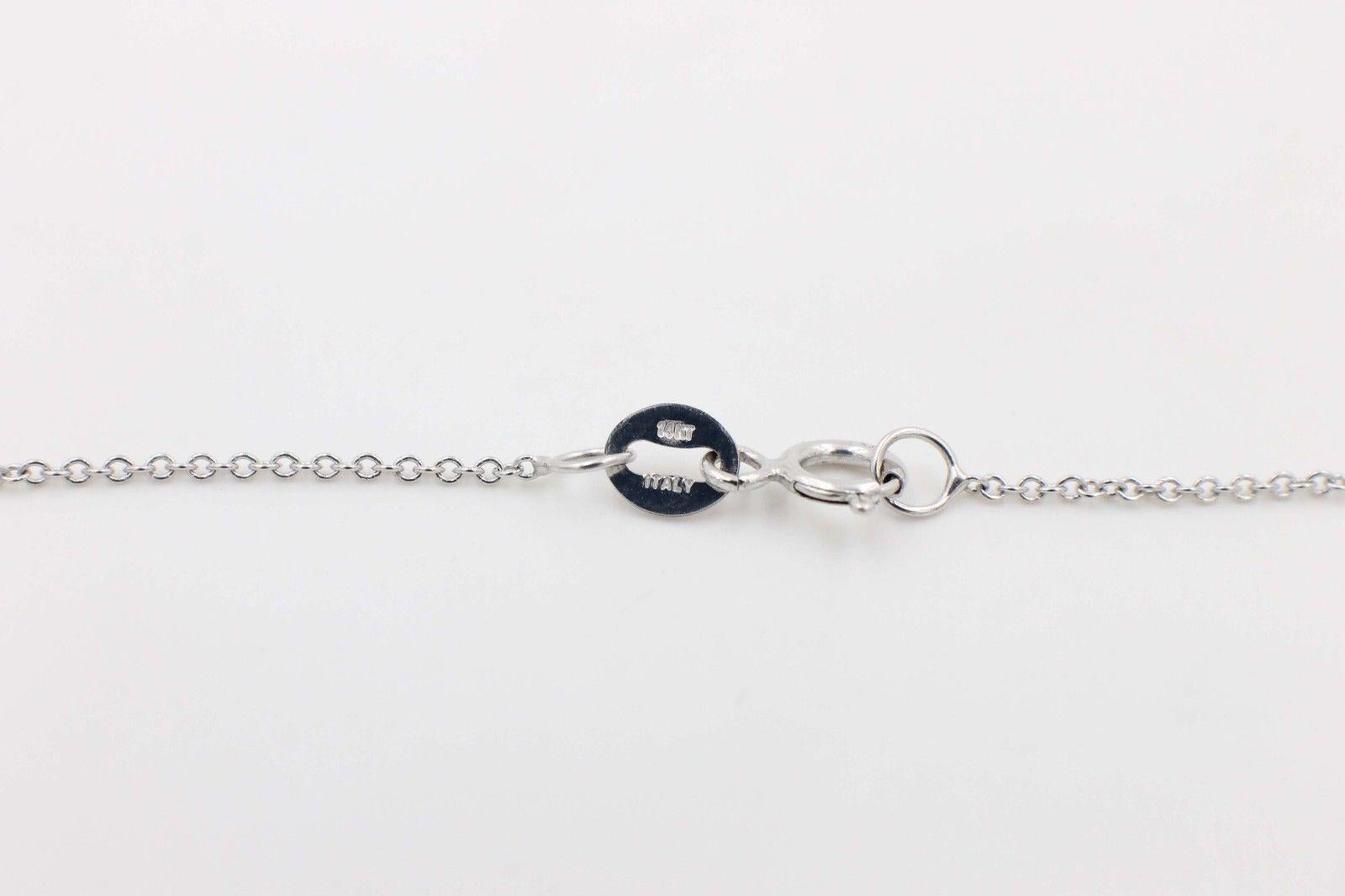 Collar Colgante Círculo de Diamantes Blanco y Negro 1.05 TCW 14KT Oro Blanco en Excelente estado para la venta en San Diego, CA