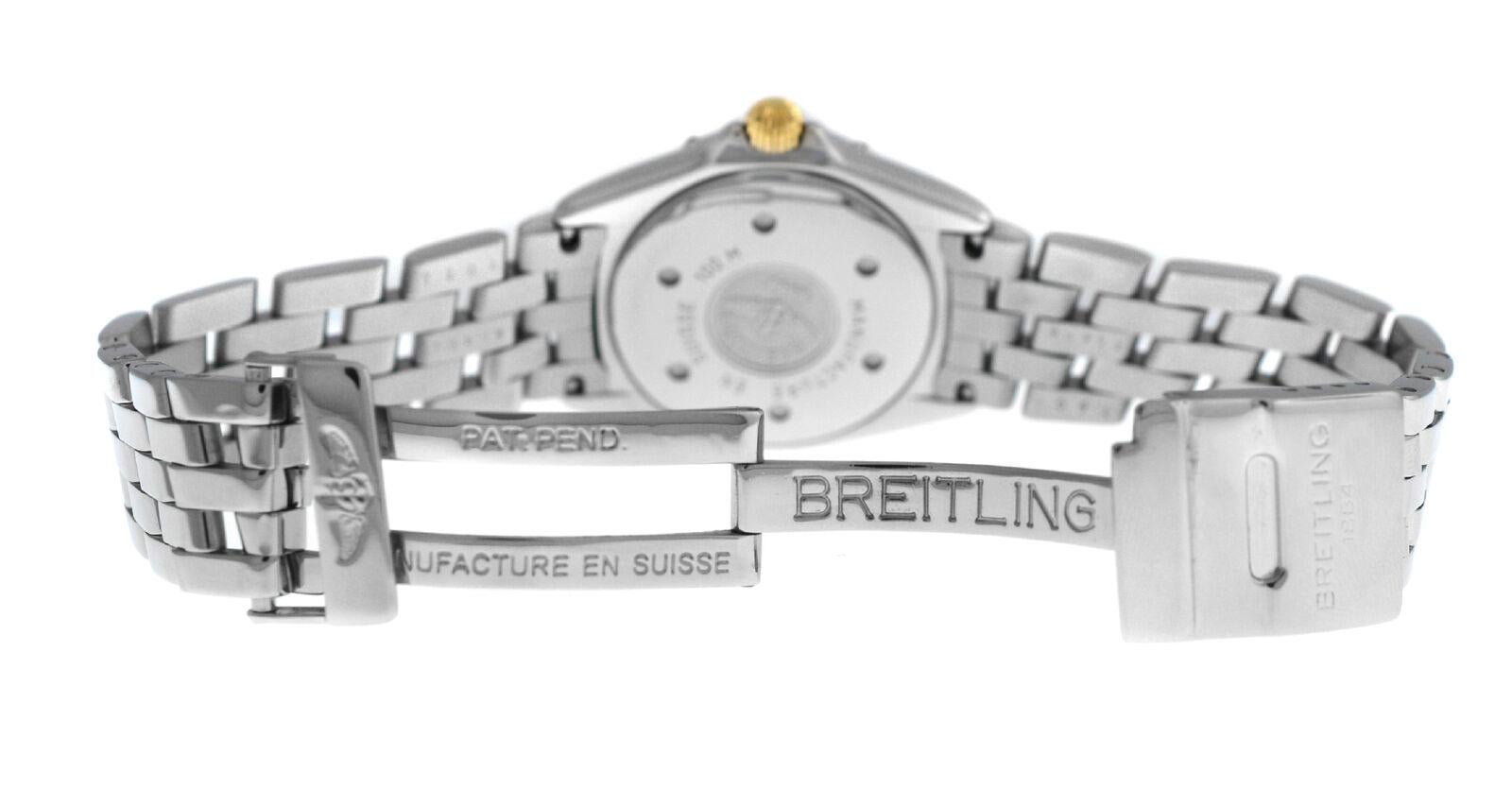 Women's or Men's Ladies Breitling Callistino B52045.1 Stainless Steel Quartz Date Watch For Sale