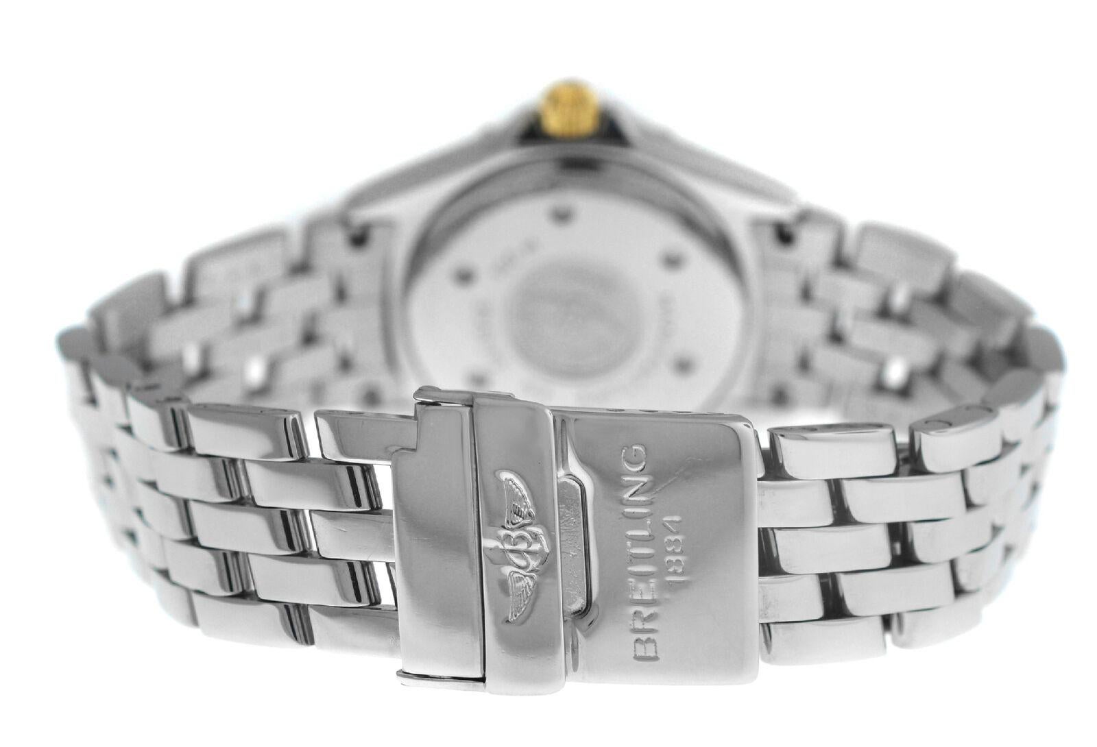 Ladies Breitling Callistino B52045.1 Stainless Steel Quartz Date Watch For Sale 2