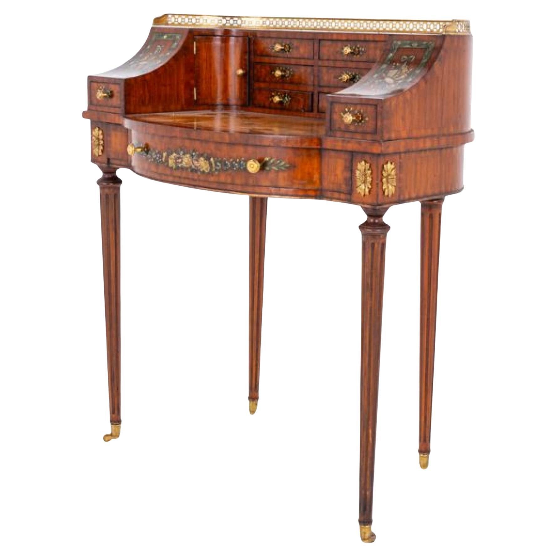 Escritorio de señora Carlton House Satinwood Regency