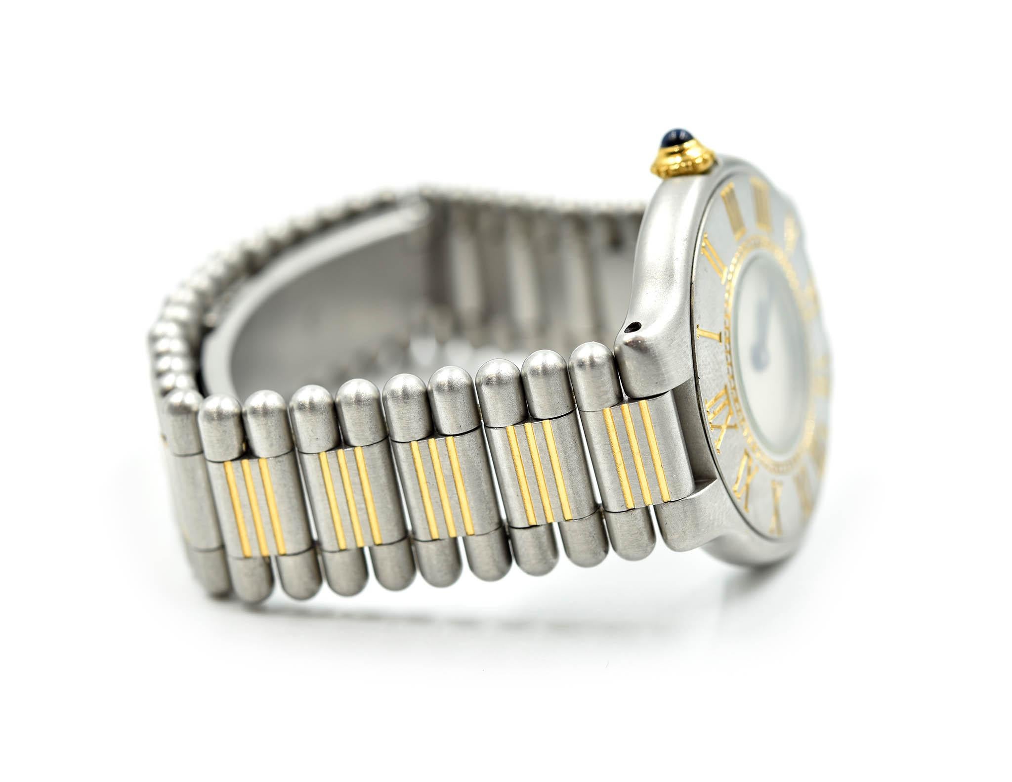 Modern Ladies Cartier Must De 21 Two-Tone Quartz Watch