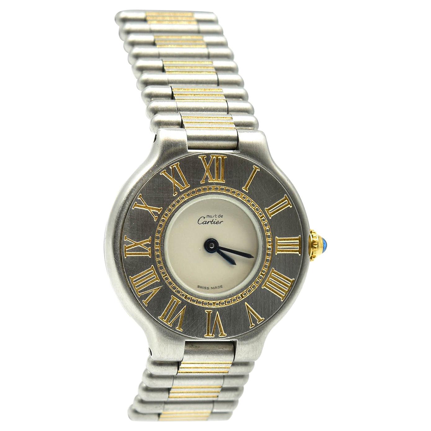 Ladies Cartier Must De 21 Two-Tone Quartz Watch
