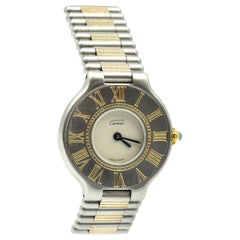 Vintage Ladies Cartier Must De 21 Two-Tone Quartz Watch