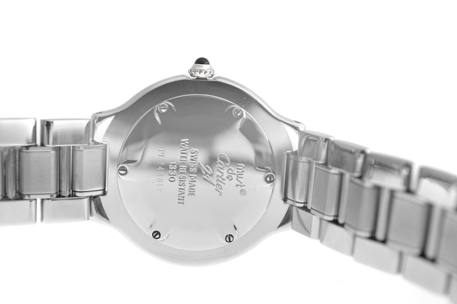 Women's Ladies Cartier Must de Cartier 1330 Quartz Stainless Steel Watch