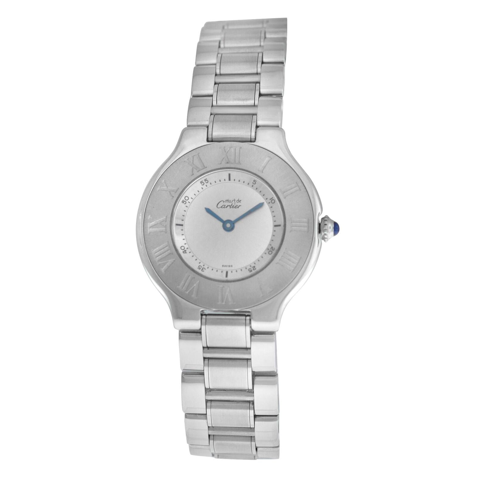 Ladies Cartier Must de Cartier 1330 Quartz Stainless Steel Watch