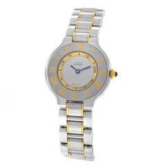 Ladies Cartier Must de Cartier 1340 Quartz Steel Gold Watch