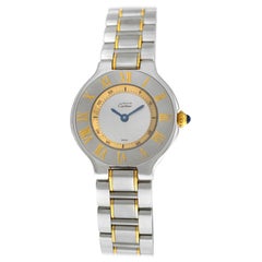 Ladies Cartier Must de Cartier 1340 Ref. W10073R6 Quartz Steel Gold Watch