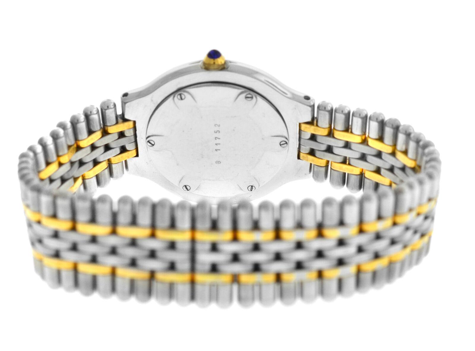 Ladies Cartier Must de Cartier 21 Steel Gold Bullet Quartz Watch For Sale 1