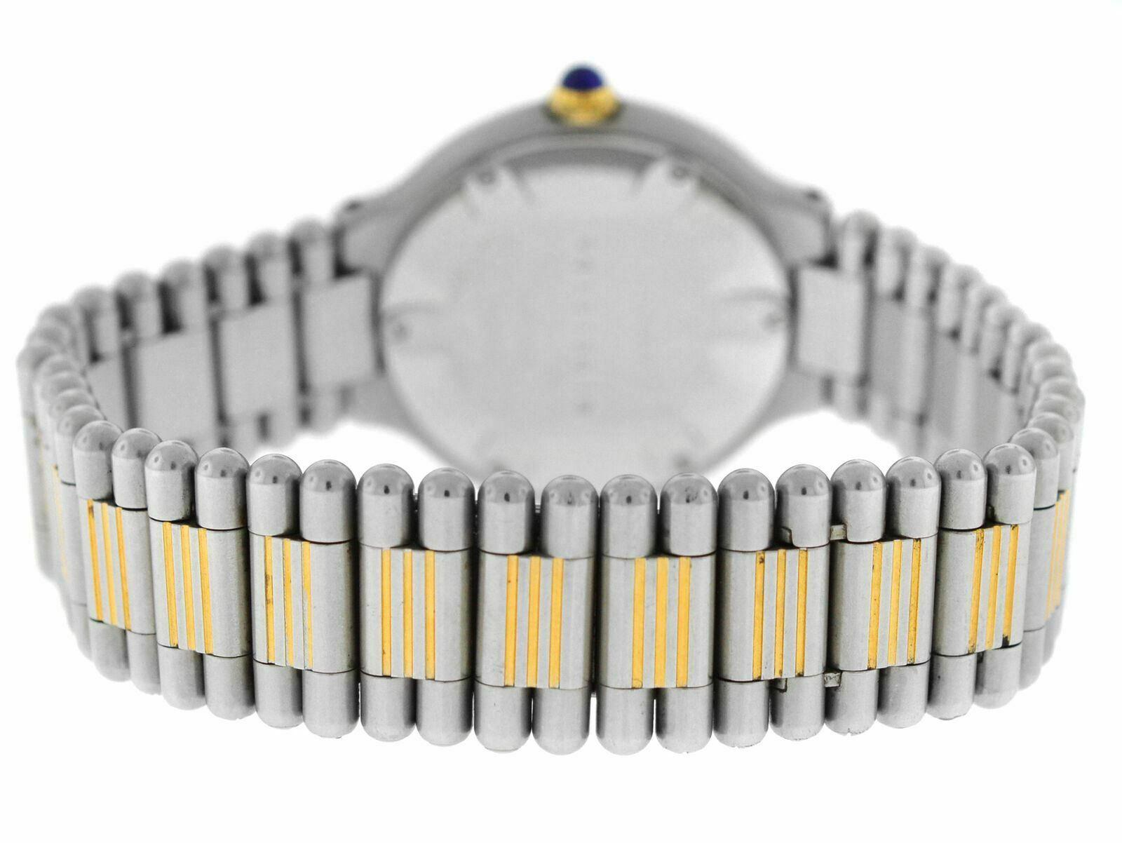 Women's Ladies Cartier Must de Cartier Bullet Bracelet Quartz Steel Gold Watch For Sale