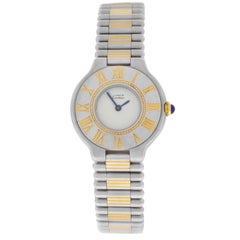 Ladies Cartier Must de Cartier Bullet Bracelet Quartz Steel Gold Watch