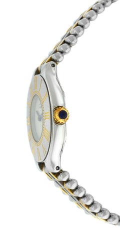 Ladies Cartier Must de Cartier Bullet Quartz Steel Gold Watch