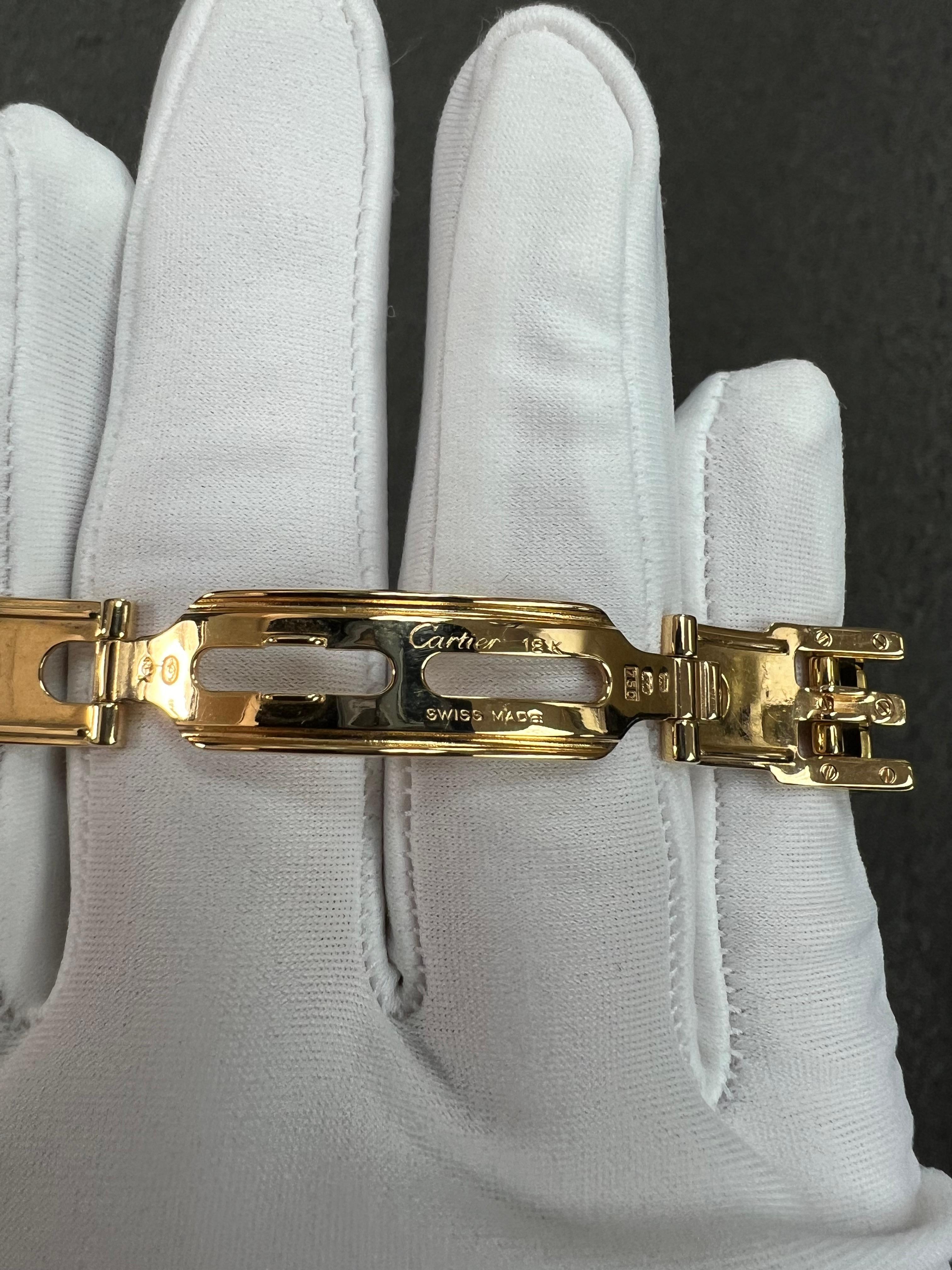 Cartier Panthere Ladies Yellow Gold Quartz Wristwatch Small Model 7