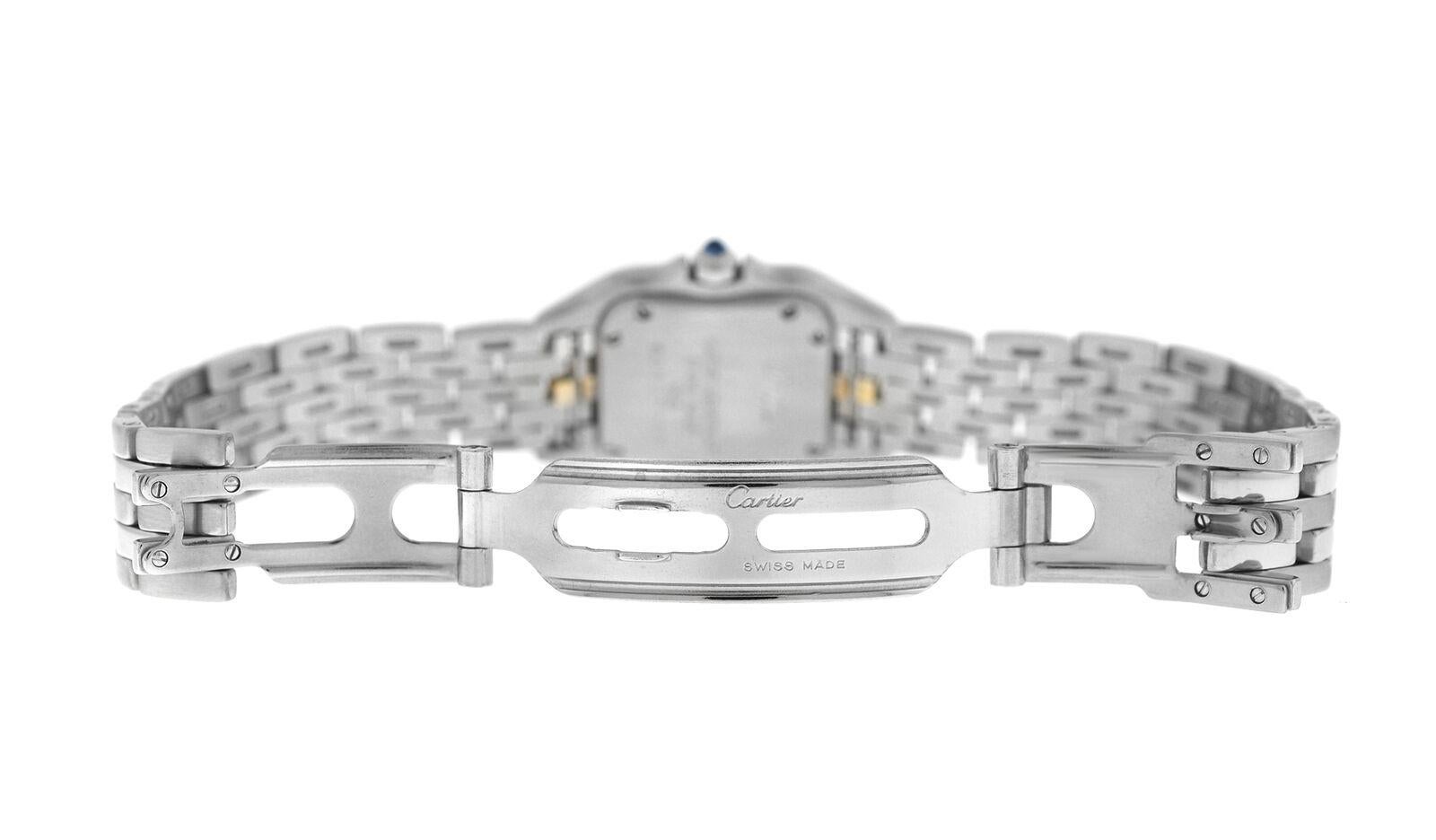 Ladies Cartier Panthere 1320 Stainless Steel Watch For Sale 1