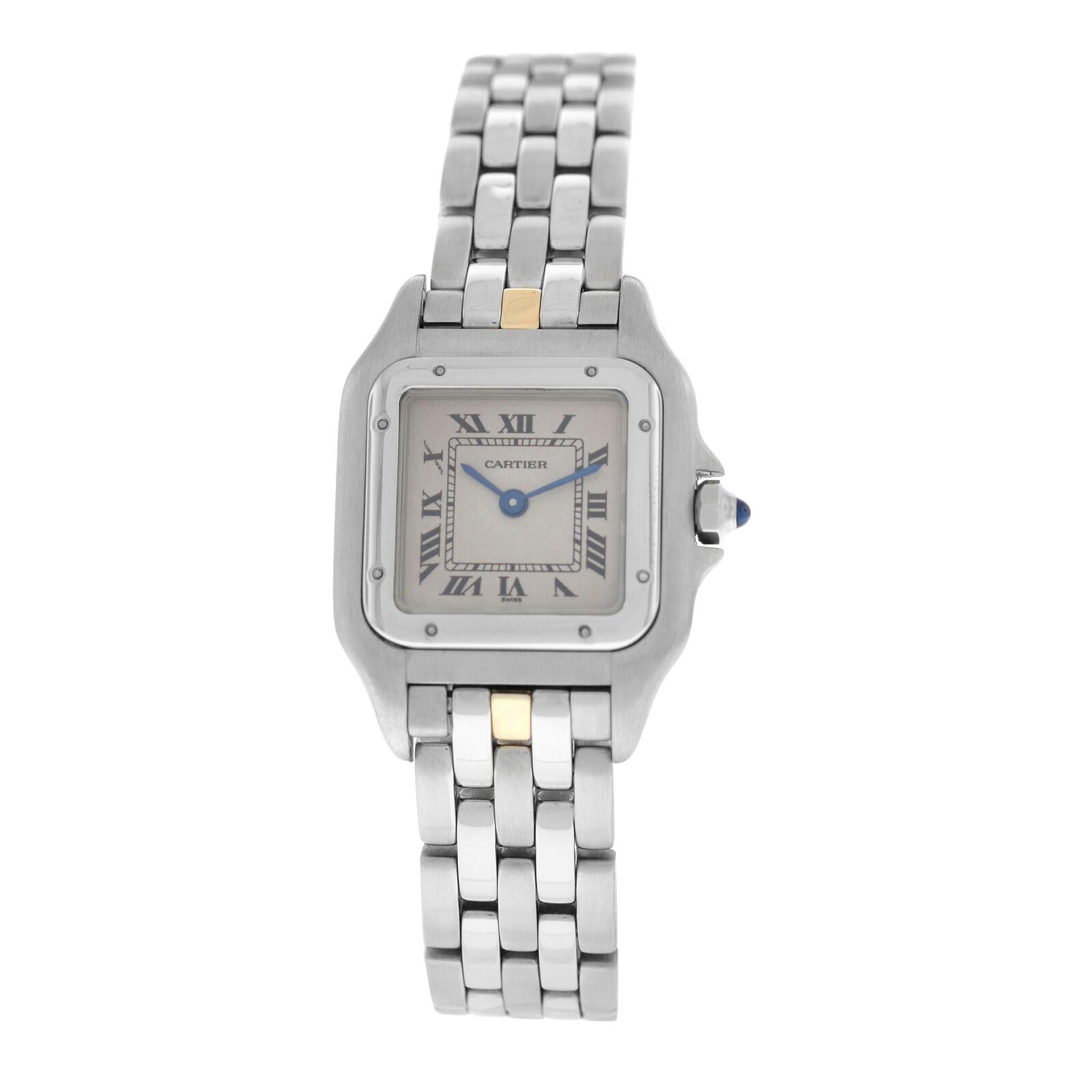 Ladies Cartier Panthere 1320 Stainless Steel Watch For Sale