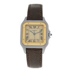Ladies' Cartier Panthere 18 Karat Yellow Gold Steel Date Quartz Watch