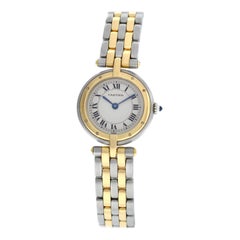 Ladies Cartier Panthere Vendome 1057920 Two-Row Gold Steel Quartz Watch