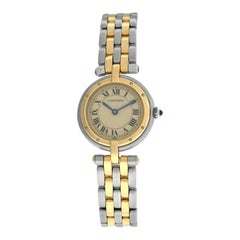 Ladies Cartier Panthere Vendome 1057920 Two-Row Gold Steel Quartz Watch