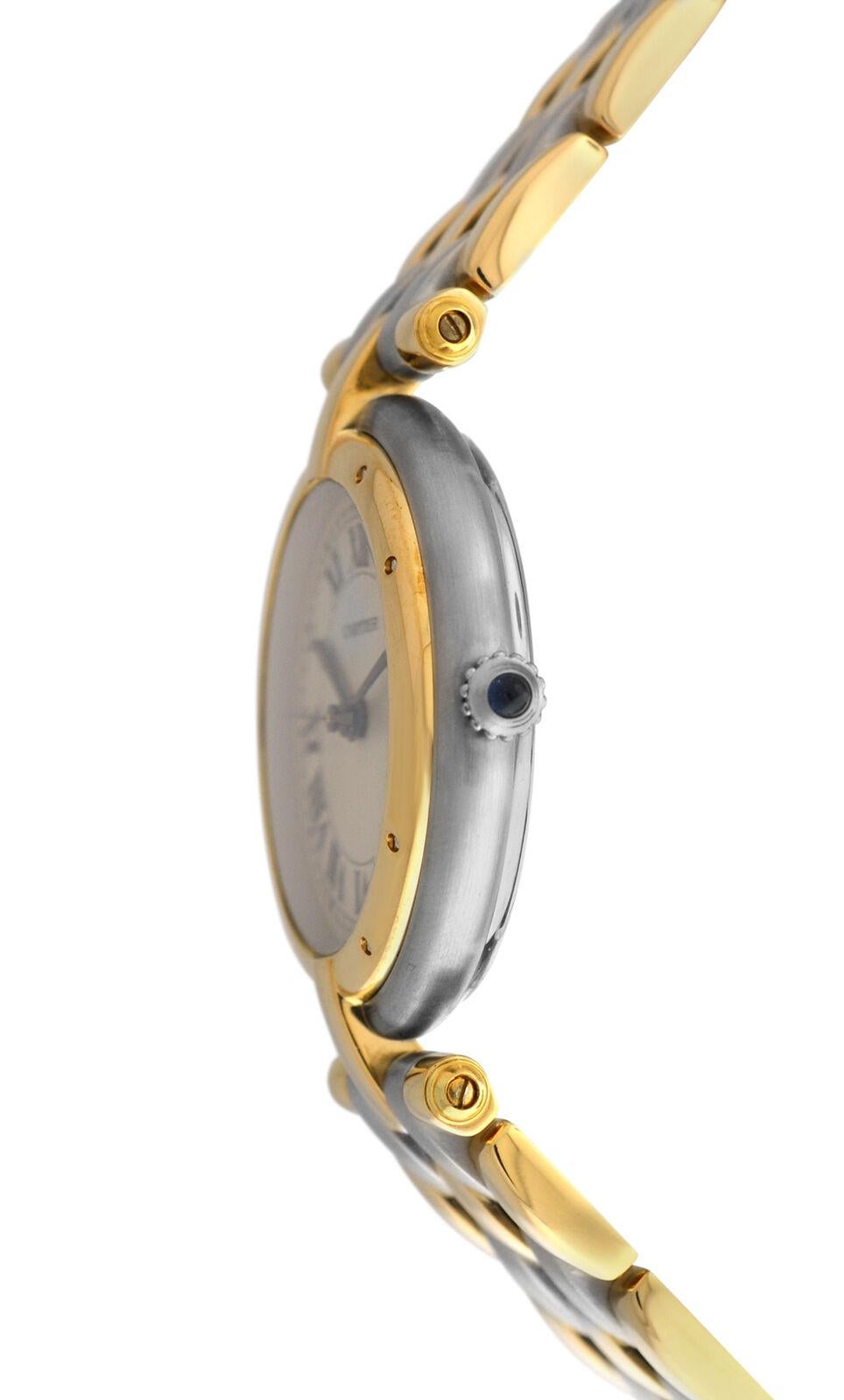 Ladies Cartier Panthere Vendome 183964 Three-Row Gold Steel Quartz Watch 1