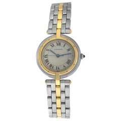 Ladies Cartier Panthere Vendome 183964 Two-Row Gold Steel Quartz Watch