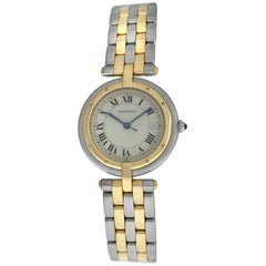 Ladies Cartier Panthere Vendome 183964 Two-Row Gold Steel Quartz Watch