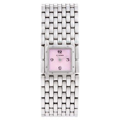 Ladies Cartier Ruban 2420 Stainless Steel Watch with Mother of Pearl Dial in