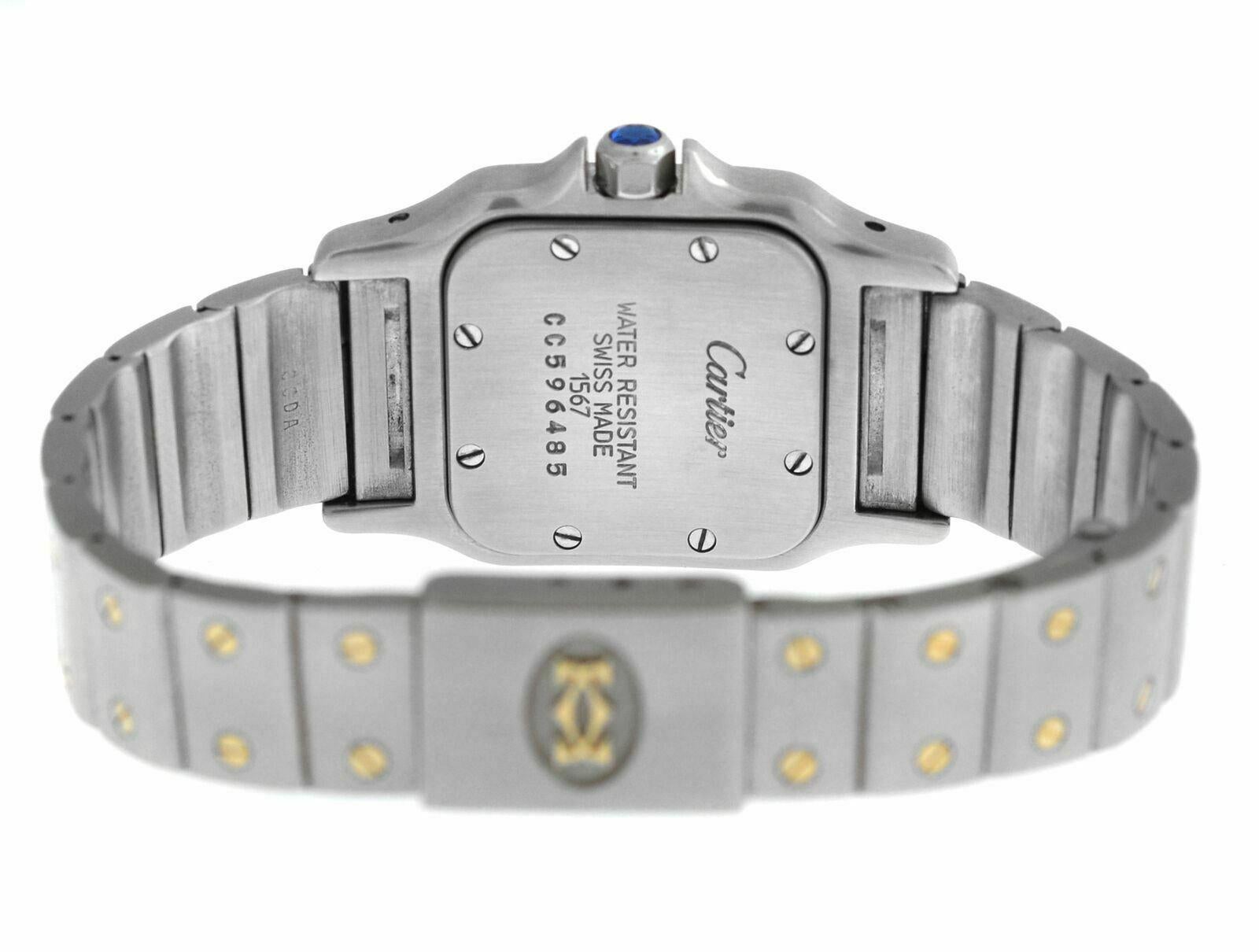 Ladies Cartier Santos Galbee 1567 Stainless Steel Quartz Watch 3
