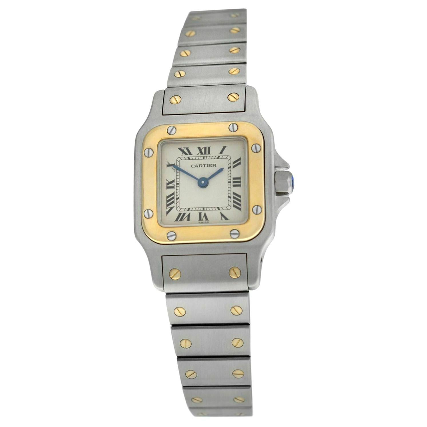 Ladies Cartier Santos Galbee 1567 Stainless Steel Quartz Watch