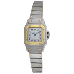 Ladies Cartier Santos Galbee 18 Karat Yellow Gold Automatic Watch