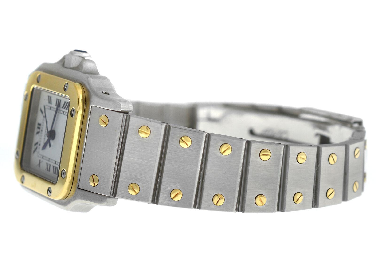 Ladies Cartier Santos Galbee 18 Karat Yellow Gold Automatic Watch 3