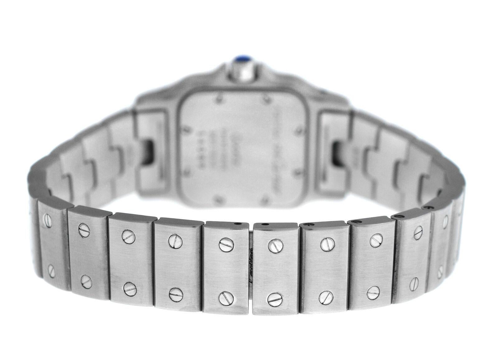 Ladies Cartier Santos Galbee 9057930 Stainless Steel Quartz Watch For Sale 2