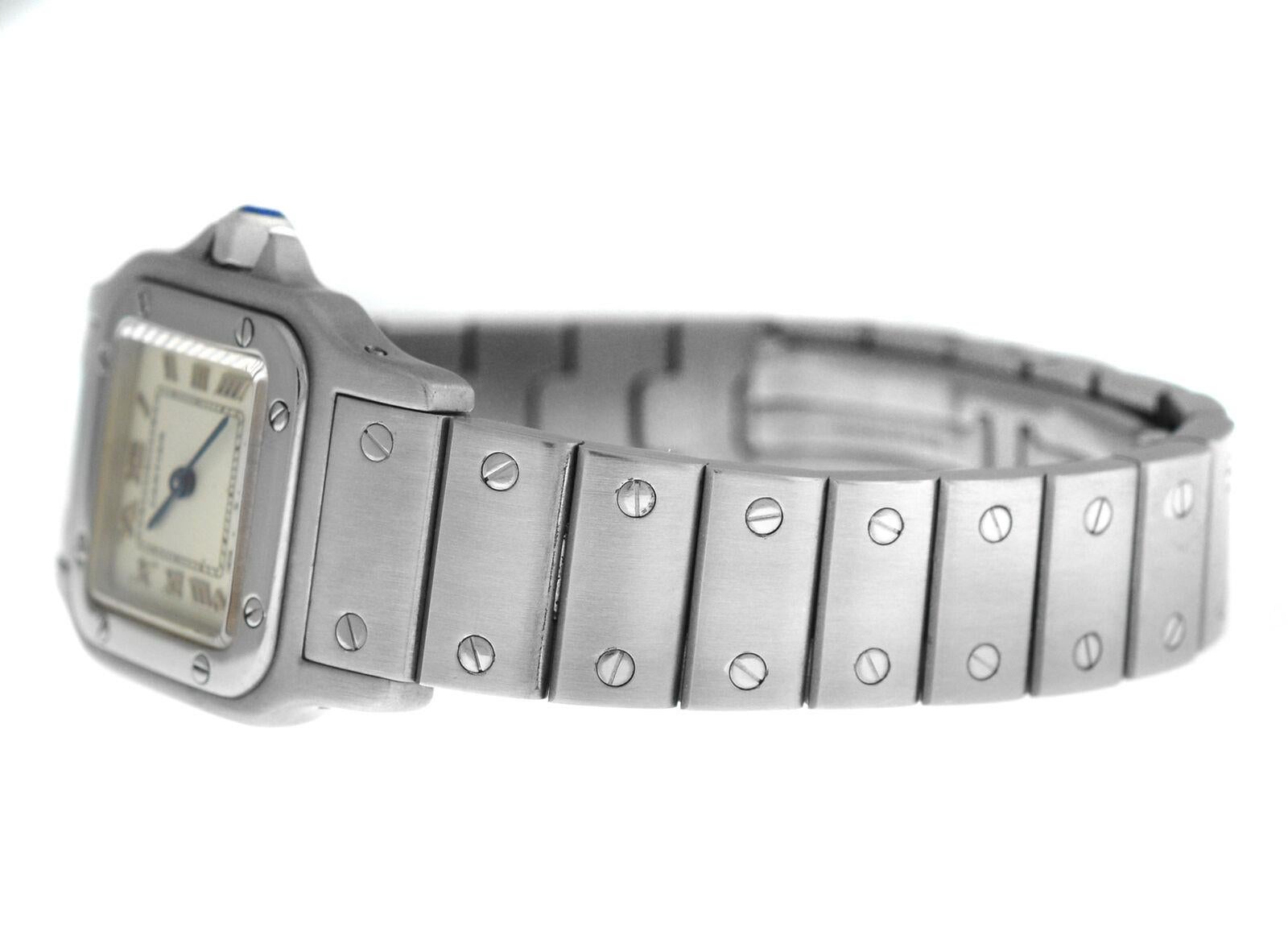Ladies Cartier Santos Galbee 9057930 Stainless Steel Quartz Watch For Sale 3