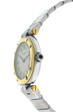 Ladies Cartier Santos Ronde 18 Karat Yellow Gold Quartz Watch