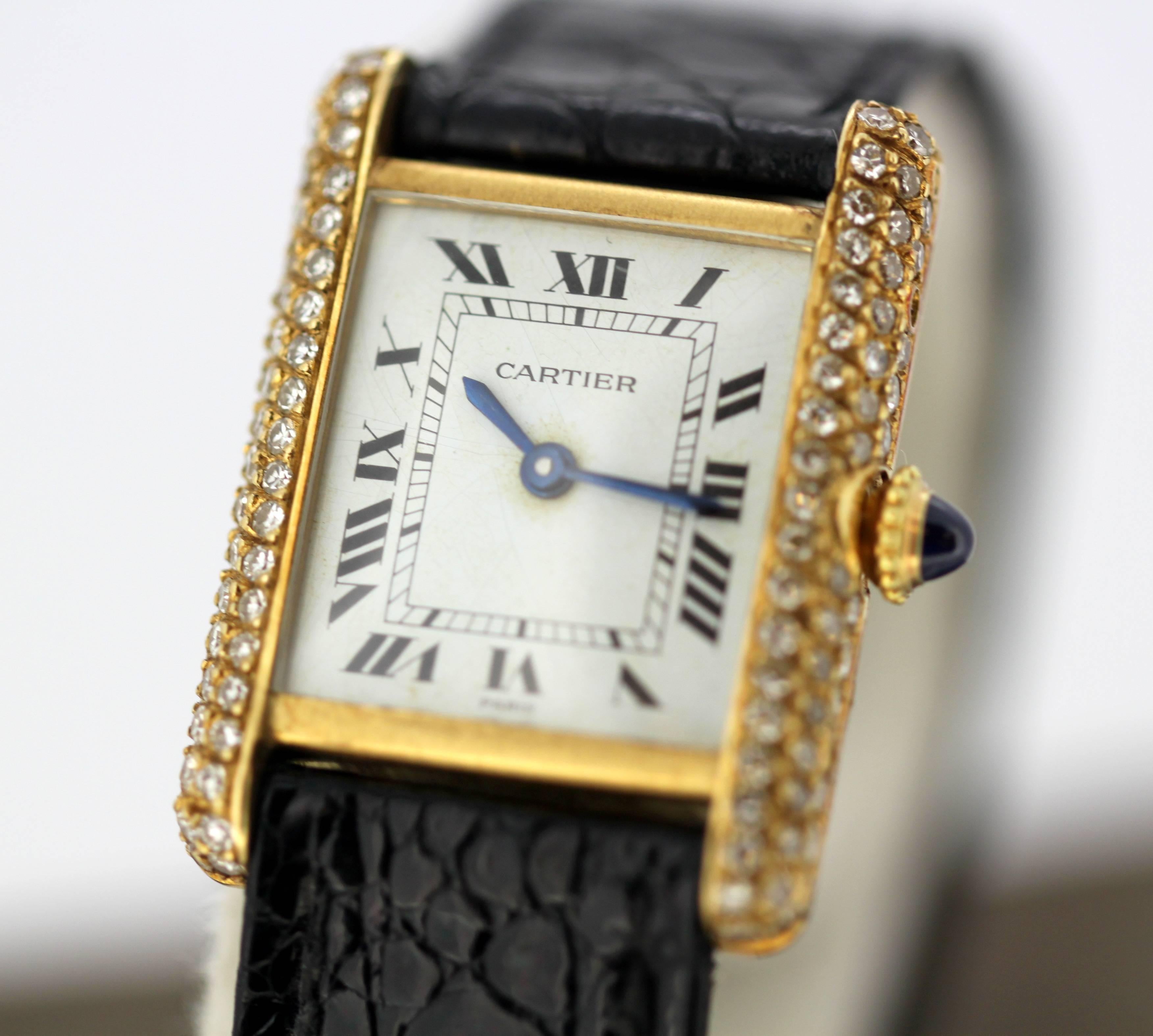 cartier tank electroplated