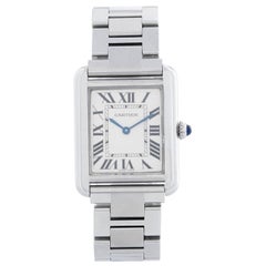 Cartier Montre Tank Solo en acier inoxydable pour femmes W5200013 3170