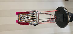Sombrero de gala para mujer del pueblo akha de Tailandia