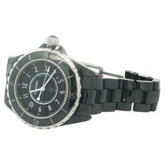 Ladies Chanel J12 33mm Black Ceramic Swiss Quartz Wrist Watch