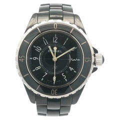 Ladies Chanel J12 33mm Black Ceramic Swiss Quartz Wrist Watch